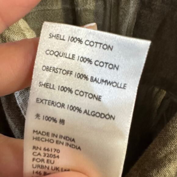 Free People Travel Light Halter Neck Smocked Moss Green Jumpsuit Small Hippie - Picture 10 of 12